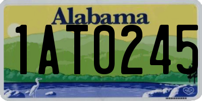 AL license plate 1AT0245