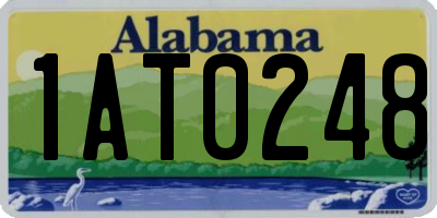 AL license plate 1AT0248