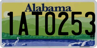 AL license plate 1AT0253