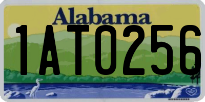AL license plate 1AT0256