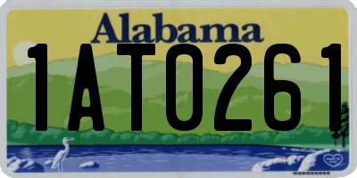 AL license plate 1AT0261