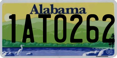 AL license plate 1AT0262