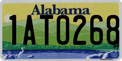 AL license plate 1AT0268