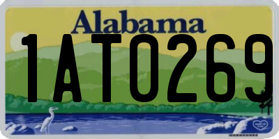 AL license plate 1AT0269