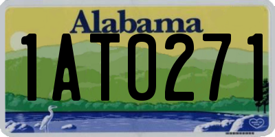 AL license plate 1AT0271