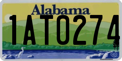 AL license plate 1AT0274
