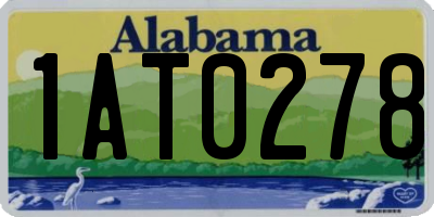 AL license plate 1AT0278