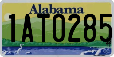 AL license plate 1AT0285