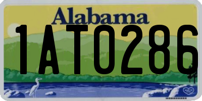 AL license plate 1AT0286