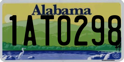 AL license plate 1AT0298