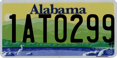 AL license plate 1AT0299
