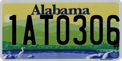 AL license plate 1AT0306