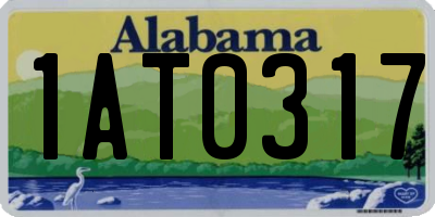 AL license plate 1AT0317