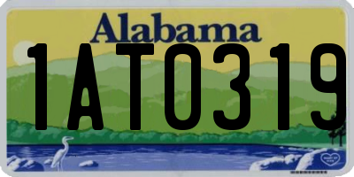 AL license plate 1AT0319