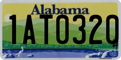 AL license plate 1AT0320