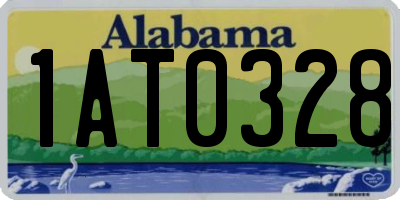 AL license plate 1AT0328