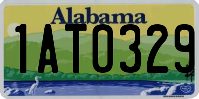 AL license plate 1AT0329