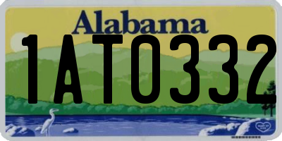 AL license plate 1AT0332