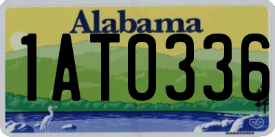 AL license plate 1AT0336
