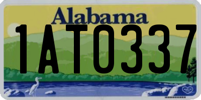 AL license plate 1AT0337
