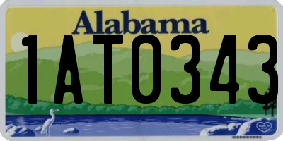 AL license plate 1AT0343