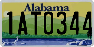 AL license plate 1AT0344