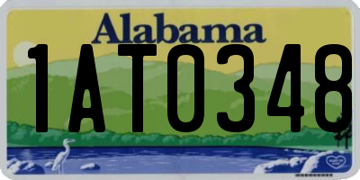 AL license plate 1AT0348