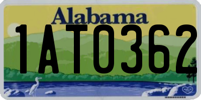 AL license plate 1AT0362