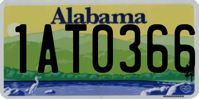 AL license plate 1AT0366