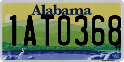 AL license plate 1AT0368