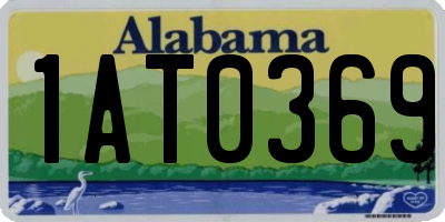 AL license plate 1AT0369