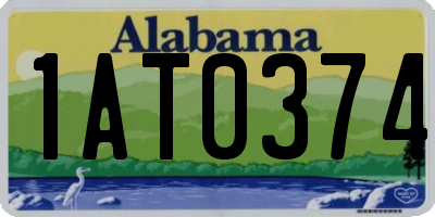 AL license plate 1AT0374