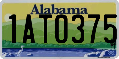 AL license plate 1AT0375