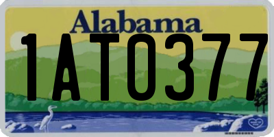 AL license plate 1AT0377