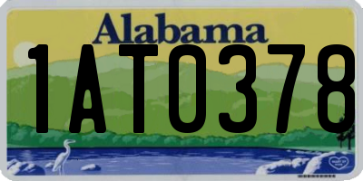 AL license plate 1AT0378