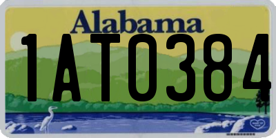AL license plate 1AT0384