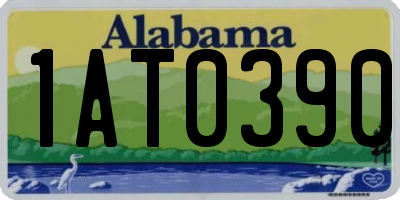 AL license plate 1AT0390