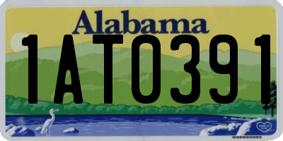 AL license plate 1AT0391