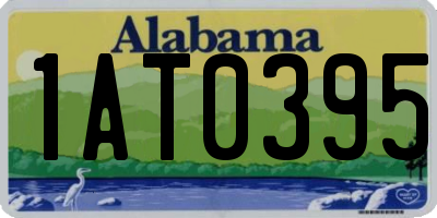 AL license plate 1AT0395