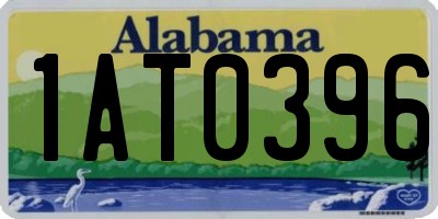 AL license plate 1AT0396