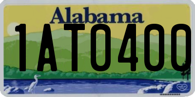 AL license plate 1AT0400