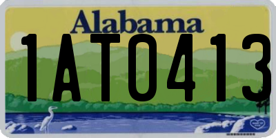 AL license plate 1AT0413