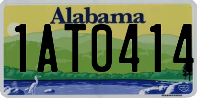 AL license plate 1AT0414