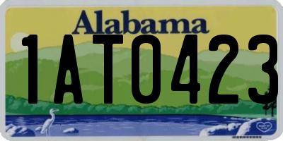AL license plate 1AT0423