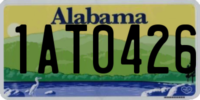 AL license plate 1AT0426