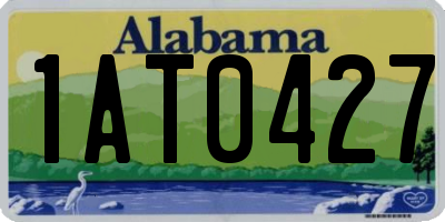 AL license plate 1AT0427