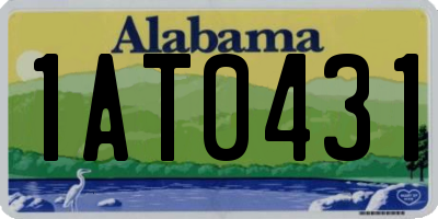 AL license plate 1AT0431
