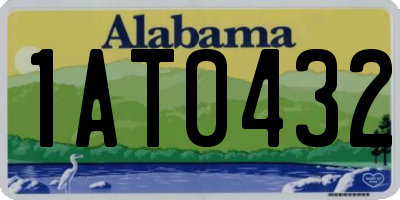 AL license plate 1AT0432