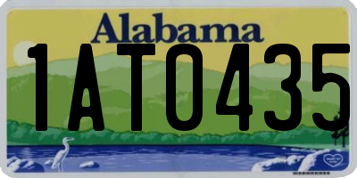 AL license plate 1AT0435