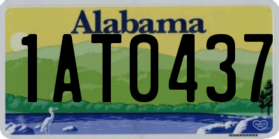 AL license plate 1AT0437